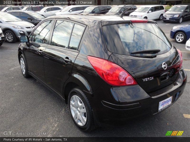 Espresso Black / Charcoal 2012 Nissan Versa 1.8 S Hatchback