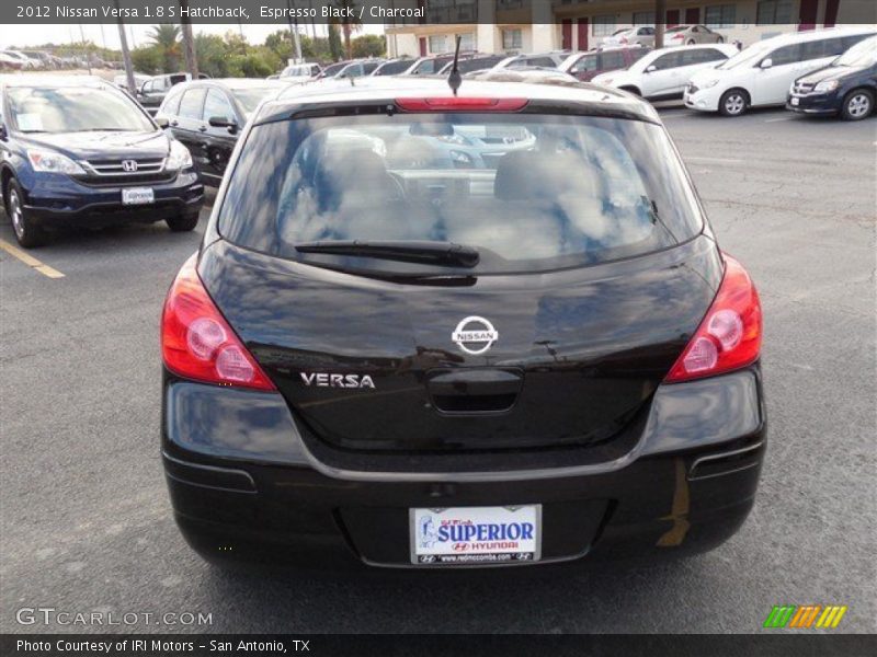 Espresso Black / Charcoal 2012 Nissan Versa 1.8 S Hatchback