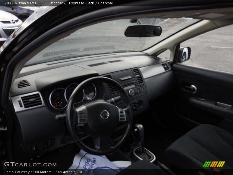 Espresso Black / Charcoal 2012 Nissan Versa 1.8 S Hatchback