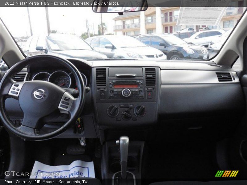 Espresso Black / Charcoal 2012 Nissan Versa 1.8 S Hatchback