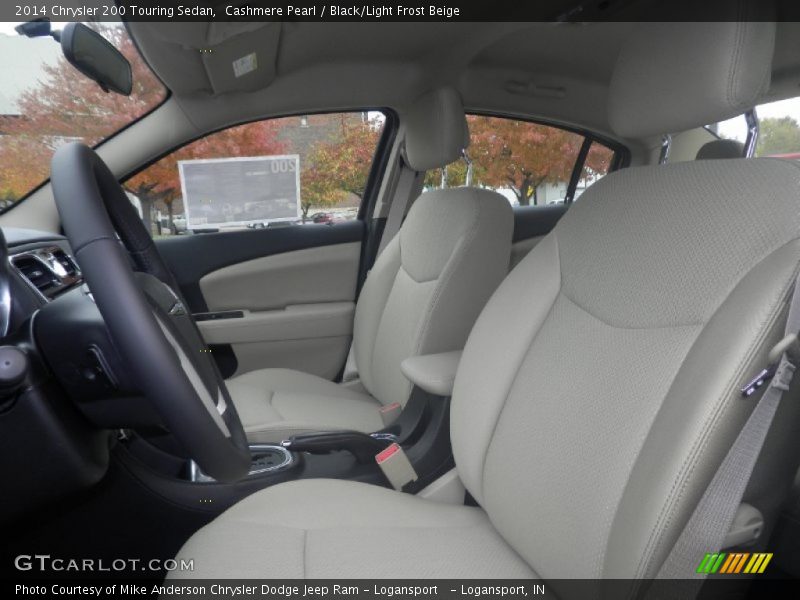 Cashmere Pearl / Black/Light Frost Beige 2014 Chrysler 200 Touring Sedan