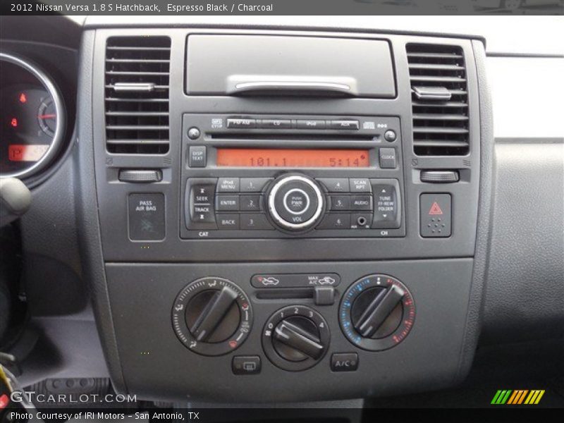 Espresso Black / Charcoal 2012 Nissan Versa 1.8 S Hatchback
