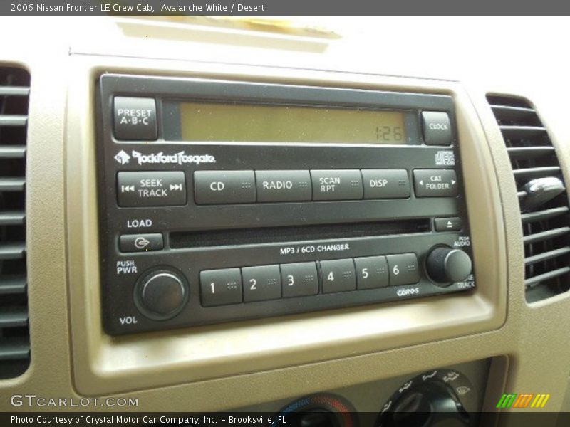 Avalanche White / Desert 2006 Nissan Frontier LE Crew Cab