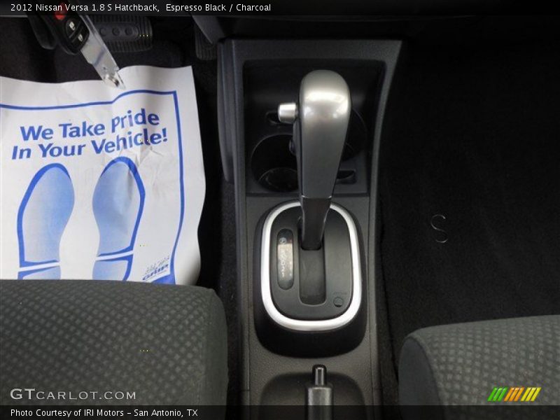 Espresso Black / Charcoal 2012 Nissan Versa 1.8 S Hatchback