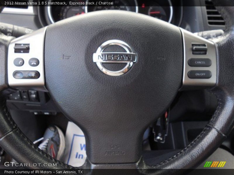 Espresso Black / Charcoal 2012 Nissan Versa 1.8 S Hatchback