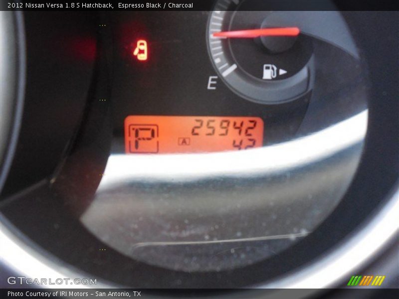 Espresso Black / Charcoal 2012 Nissan Versa 1.8 S Hatchback