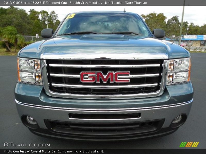 Stealth Gray Metallic / Light Titanium/Dark Titanium 2013 GMC Sierra 1500 SLE Extended Cab