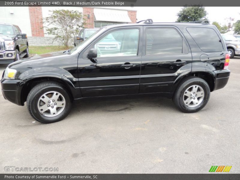 Black / Medium/Dark Pebble Beige 2005 Ford Escape Limited 4WD