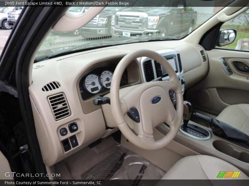 Black / Medium/Dark Pebble Beige 2005 Ford Escape Limited 4WD