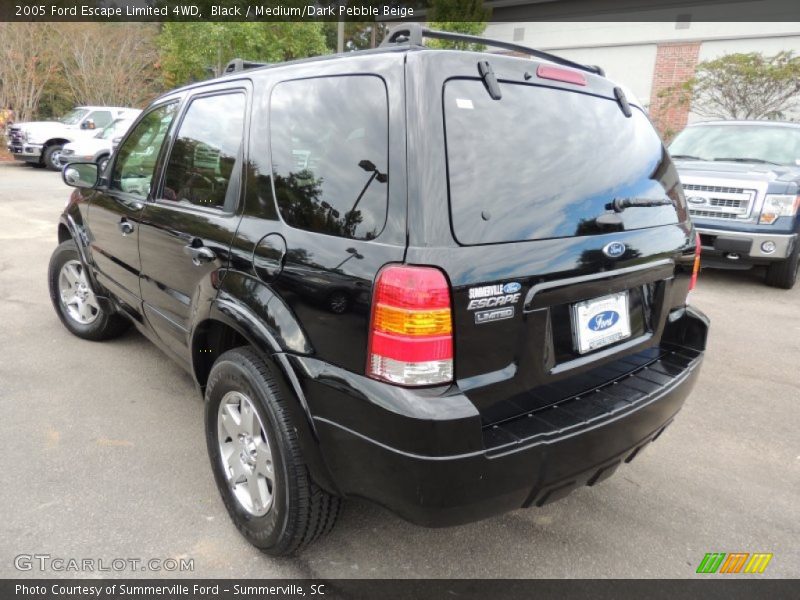 Black / Medium/Dark Pebble Beige 2005 Ford Escape Limited 4WD