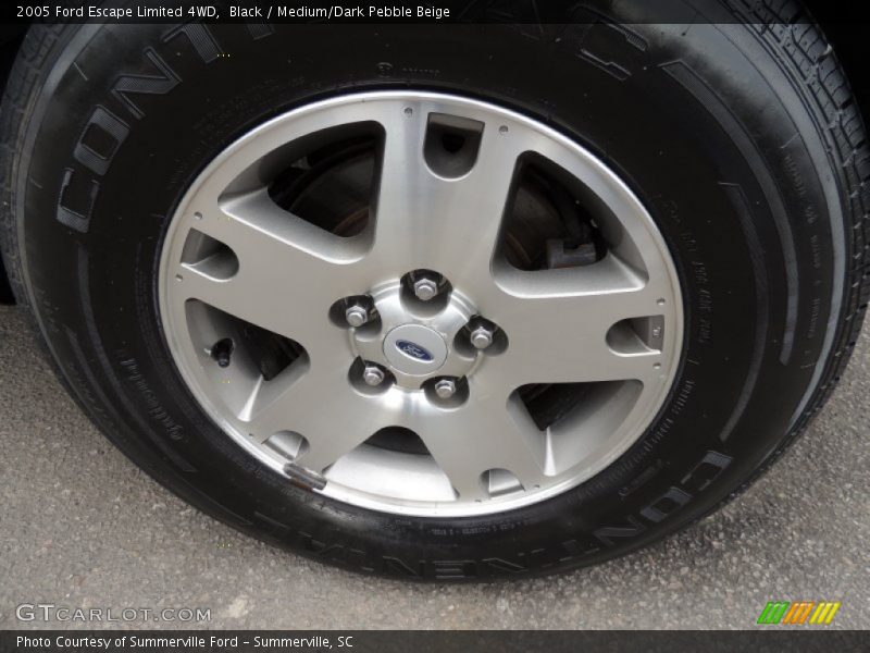 Black / Medium/Dark Pebble Beige 2005 Ford Escape Limited 4WD