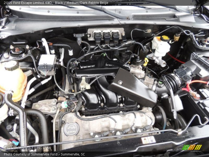 Black / Medium/Dark Pebble Beige 2005 Ford Escape Limited 4WD