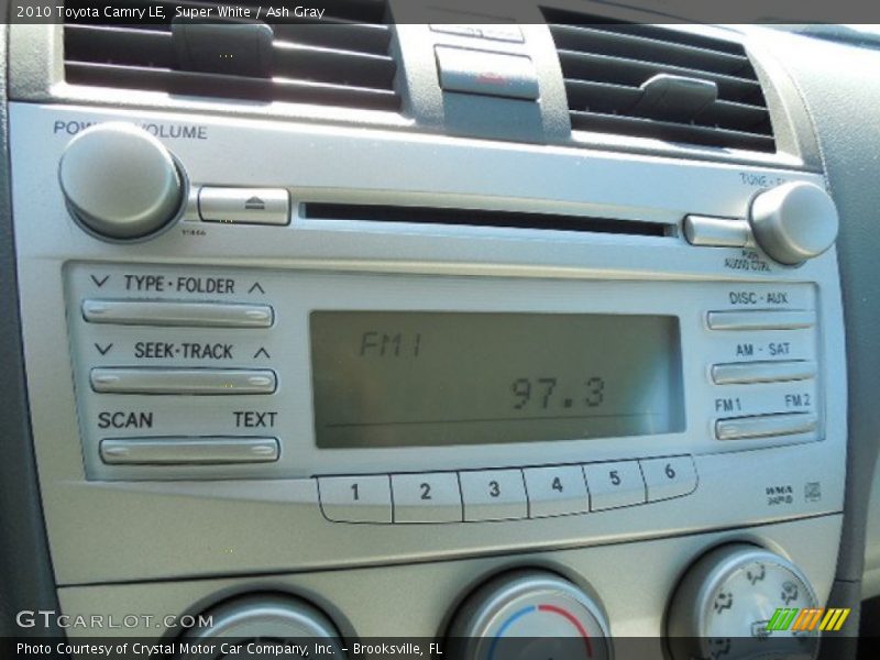 Super White / Ash Gray 2010 Toyota Camry LE