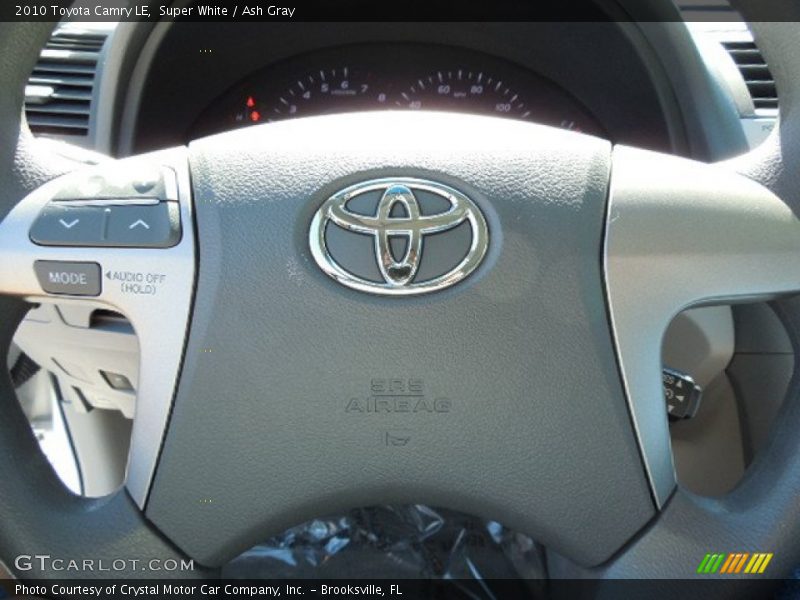 Super White / Ash Gray 2010 Toyota Camry LE