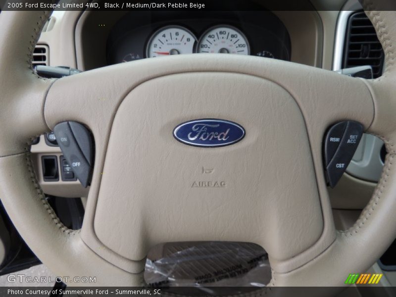 Black / Medium/Dark Pebble Beige 2005 Ford Escape Limited 4WD