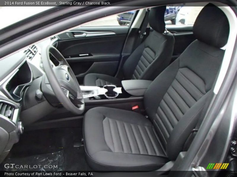 Sterling Gray / Charcoal Black 2014 Ford Fusion SE EcoBoost