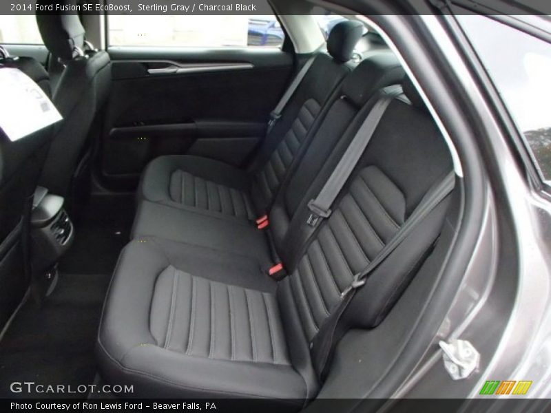 Sterling Gray / Charcoal Black 2014 Ford Fusion SE EcoBoost