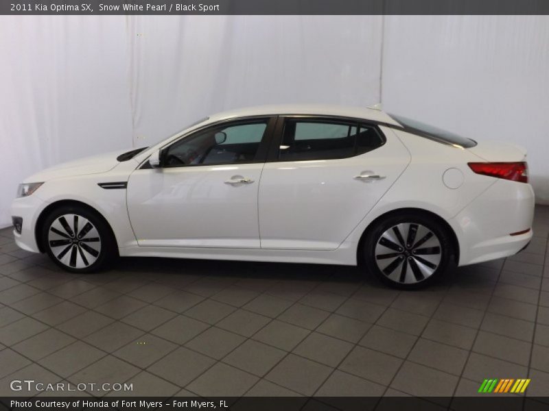 Snow White Pearl / Black Sport 2011 Kia Optima SX