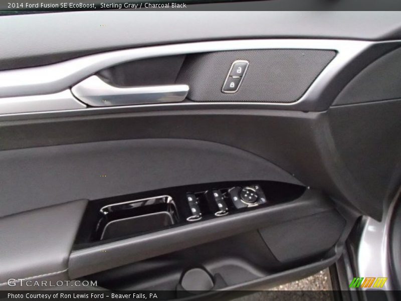 Sterling Gray / Charcoal Black 2014 Ford Fusion SE EcoBoost