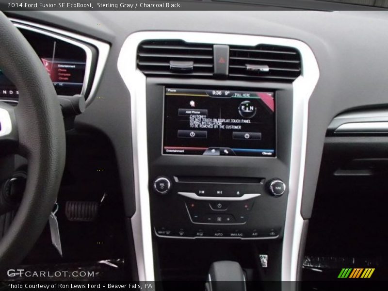 Sterling Gray / Charcoal Black 2014 Ford Fusion SE EcoBoost