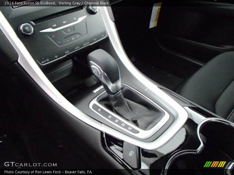 Sterling Gray / Charcoal Black 2014 Ford Fusion SE EcoBoost
