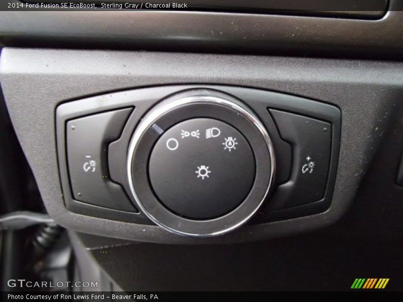 Sterling Gray / Charcoal Black 2014 Ford Fusion SE EcoBoost