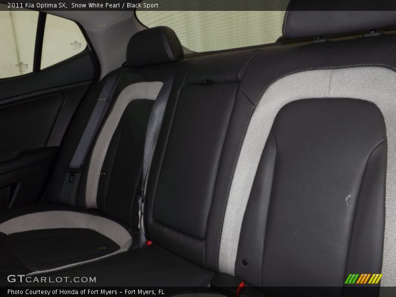 Snow White Pearl / Black Sport 2011 Kia Optima SX
