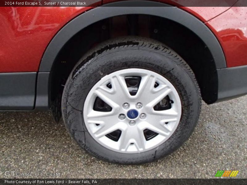 Sunset / Charcoal Black 2014 Ford Escape S