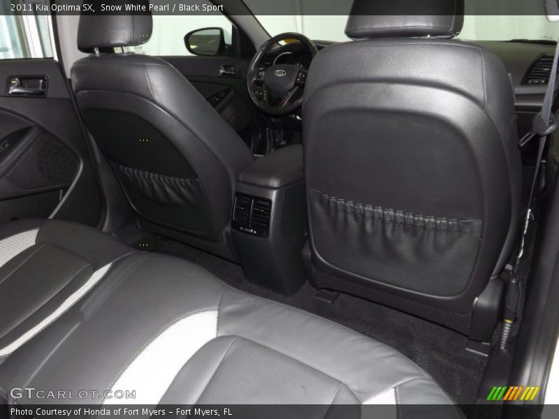 Snow White Pearl / Black Sport 2011 Kia Optima SX