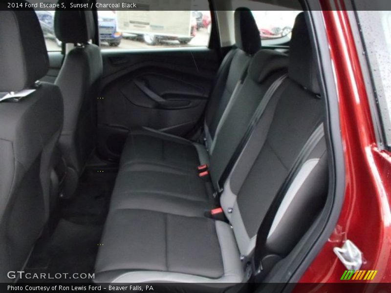 Sunset / Charcoal Black 2014 Ford Escape S