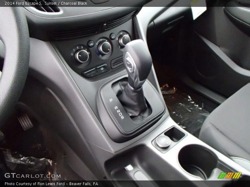 Sunset / Charcoal Black 2014 Ford Escape S