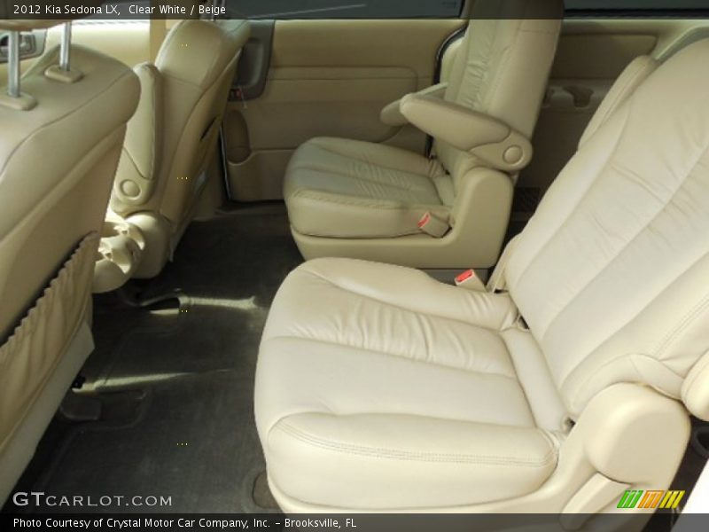 Clear White / Beige 2012 Kia Sedona LX