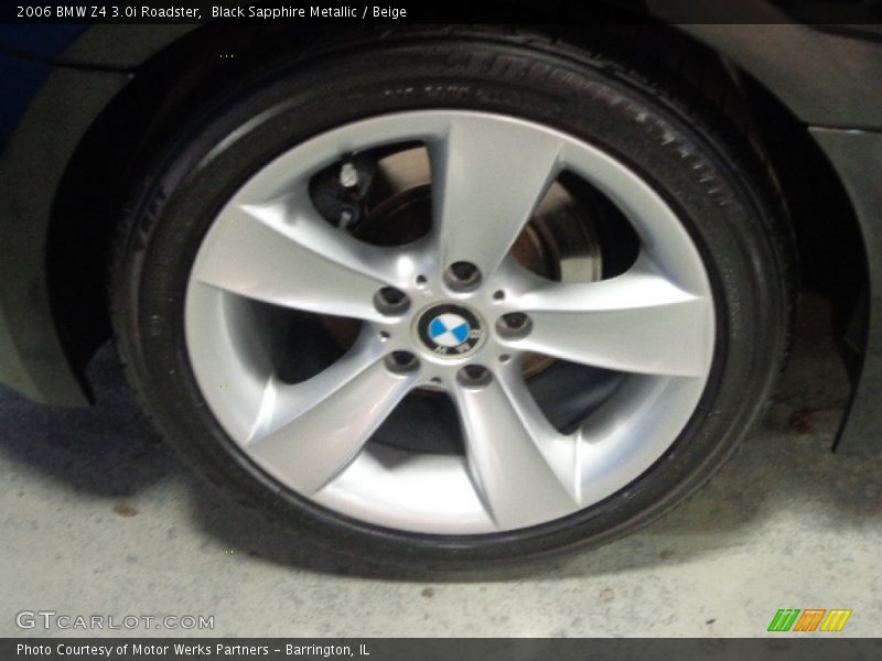 Black Sapphire Metallic / Beige 2006 BMW Z4 3.0i Roadster