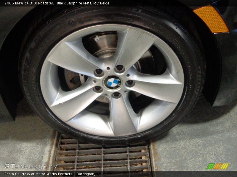 Black Sapphire Metallic / Beige 2006 BMW Z4 3.0i Roadster
