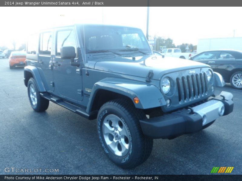 Anvil / Black 2014 Jeep Wrangler Unlimited Sahara 4x4