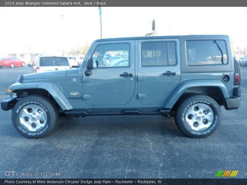 Anvil / Black 2014 Jeep Wrangler Unlimited Sahara 4x4