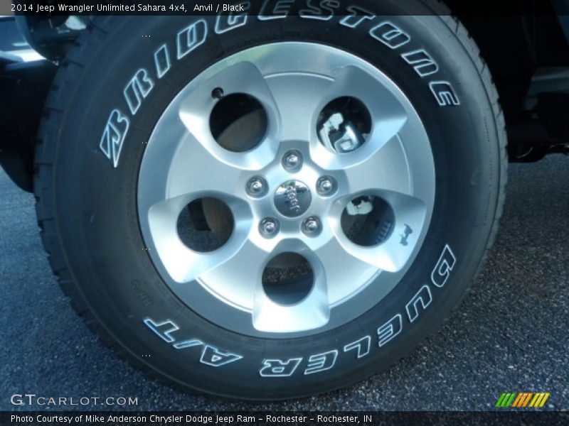 Anvil / Black 2014 Jeep Wrangler Unlimited Sahara 4x4