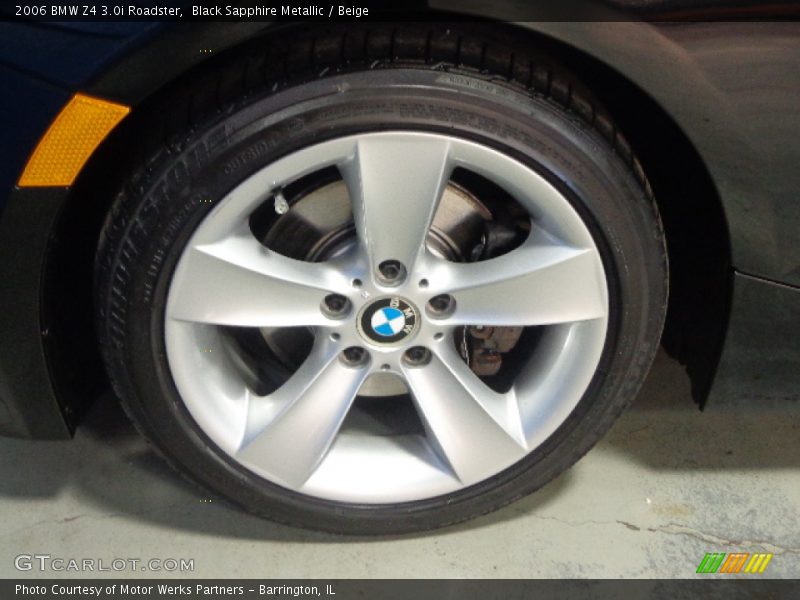 Black Sapphire Metallic / Beige 2006 BMW Z4 3.0i Roadster