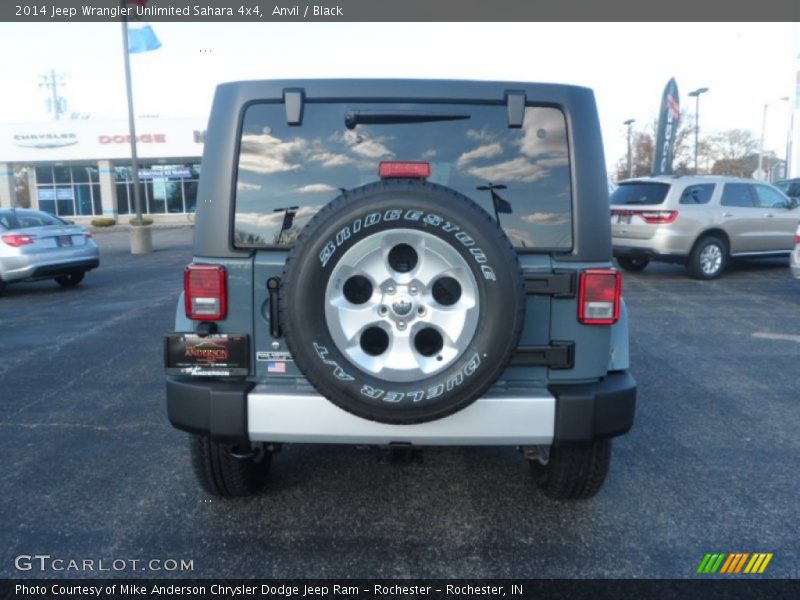 Anvil / Black 2014 Jeep Wrangler Unlimited Sahara 4x4