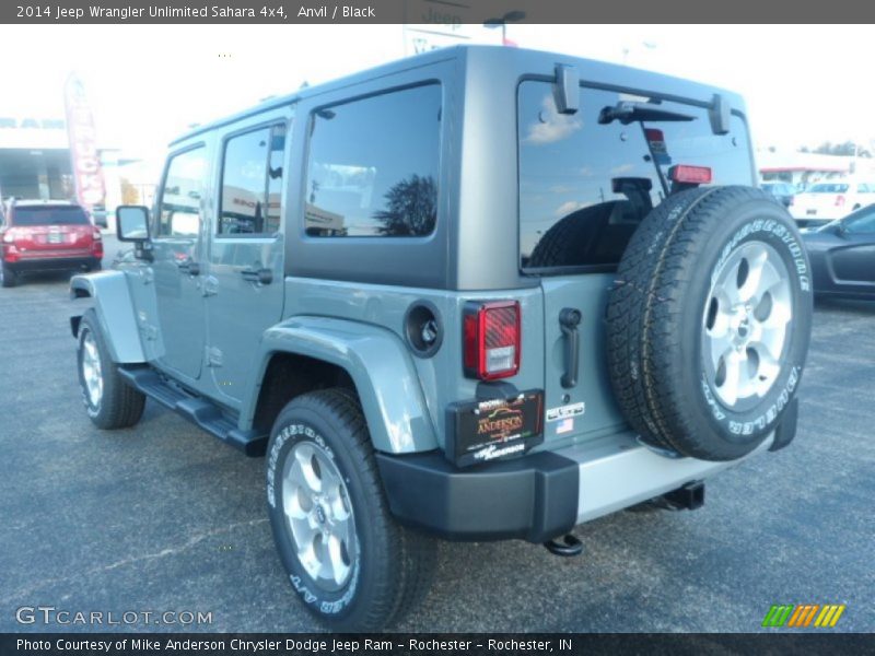 Anvil / Black 2014 Jeep Wrangler Unlimited Sahara 4x4