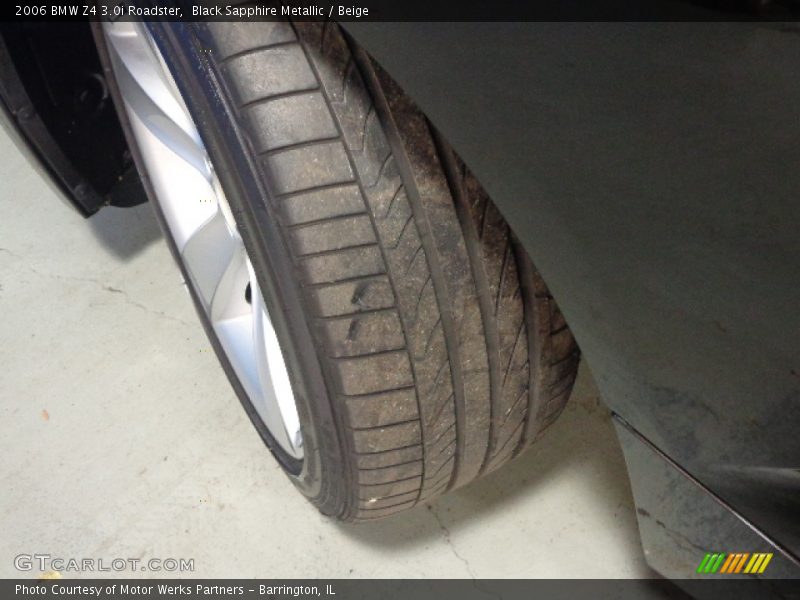 Black Sapphire Metallic / Beige 2006 BMW Z4 3.0i Roadster