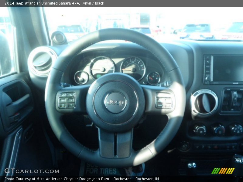 Anvil / Black 2014 Jeep Wrangler Unlimited Sahara 4x4