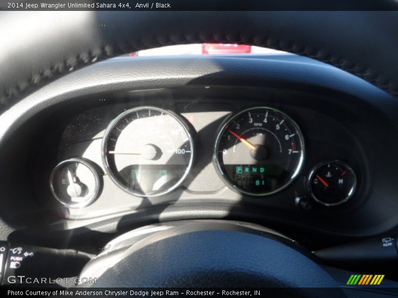 Anvil / Black 2014 Jeep Wrangler Unlimited Sahara 4x4