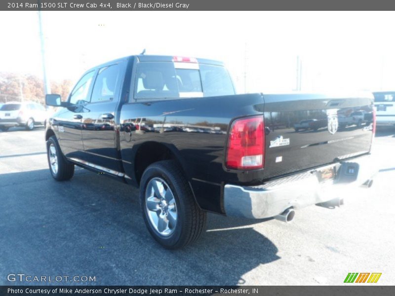 Black / Black/Diesel Gray 2014 Ram 1500 SLT Crew Cab 4x4