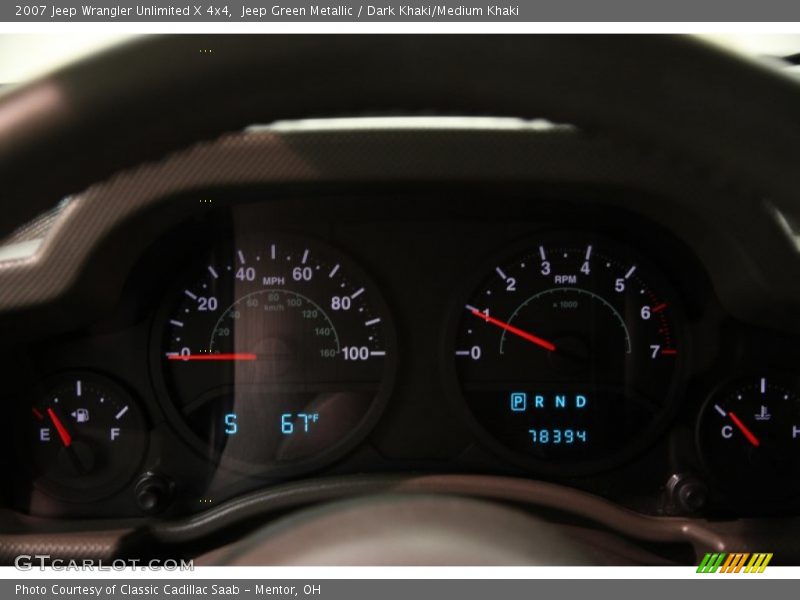 Jeep Green Metallic / Dark Khaki/Medium Khaki 2007 Jeep Wrangler Unlimited X 4x4