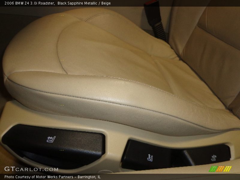 Black Sapphire Metallic / Beige 2006 BMW Z4 3.0i Roadster