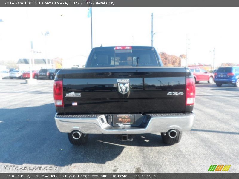 Black / Black/Diesel Gray 2014 Ram 1500 SLT Crew Cab 4x4