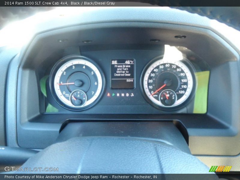 Black / Black/Diesel Gray 2014 Ram 1500 SLT Crew Cab 4x4
