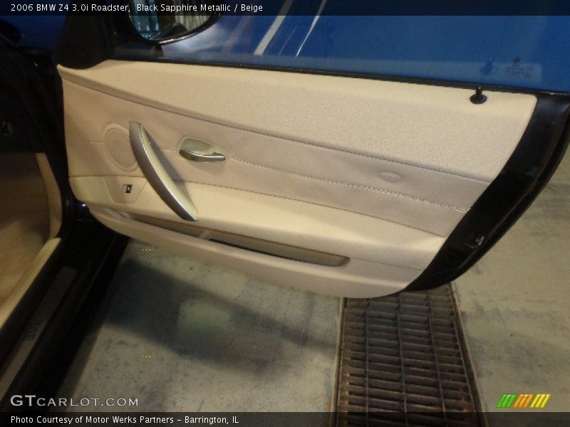 Black Sapphire Metallic / Beige 2006 BMW Z4 3.0i Roadster