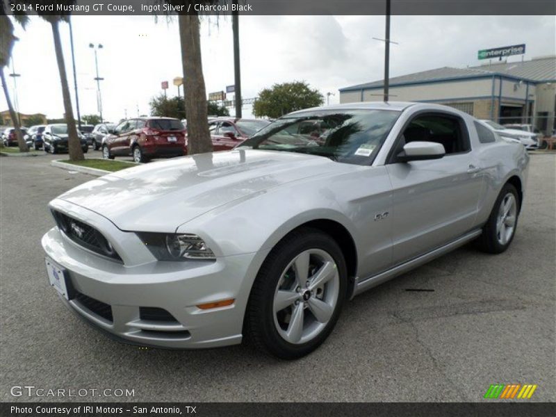 Ingot Silver / Charcoal Black 2014 Ford Mustang GT Coupe